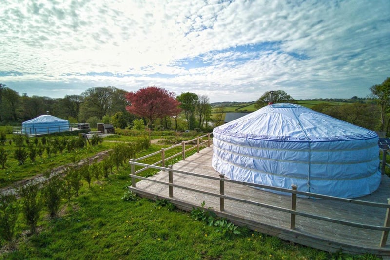Glamping Yurts in Cornwall near Newquay