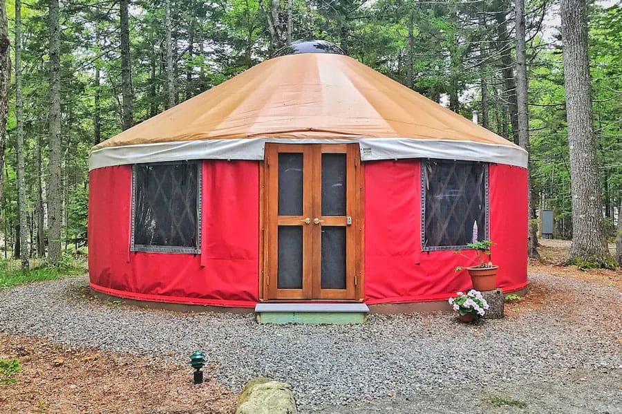 Yurts in Maine at Acadia Yurts