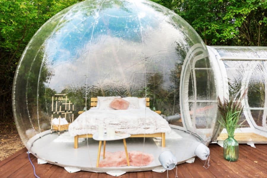 Backyard Glamping Bubble Tent