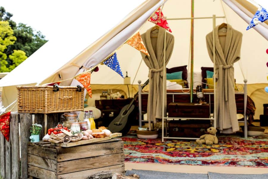 outfit your backyard glamping
