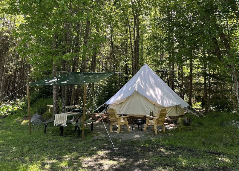 Luxury Bell Tent Glamping Acadia National Park