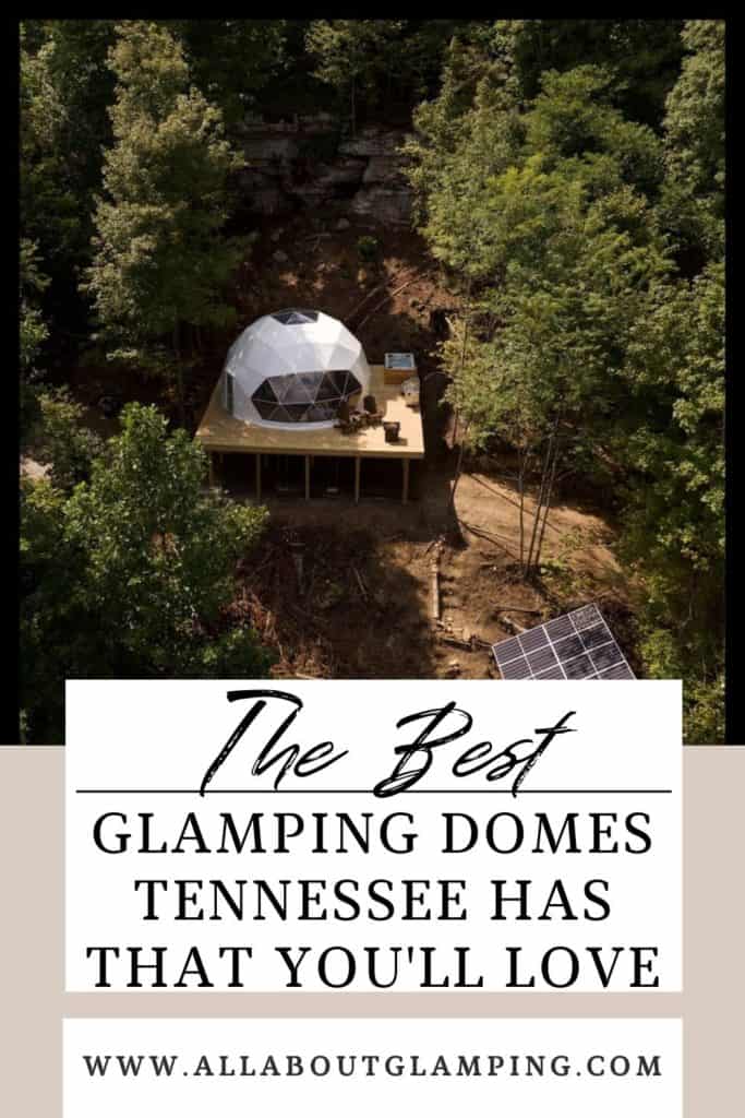 glamping domes tennessee has pin