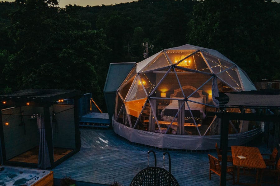 Luxe Glamping Dome Tennessee