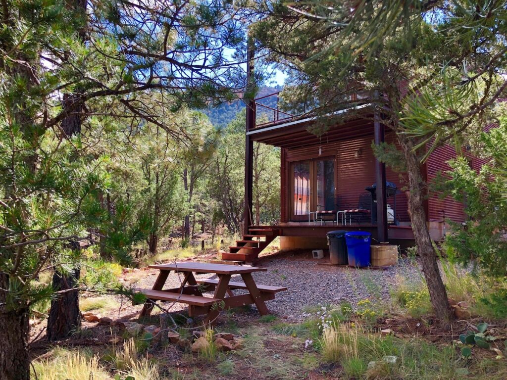 New Mexico Glamping Cabin in the Woods