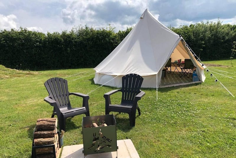 Crooked Oaks Bell Tent Glamping North Devon