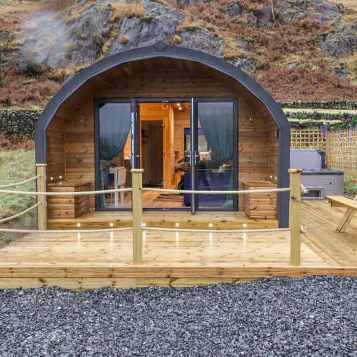 The Shearer Crossgate Lake District Glamping Pod with Hot Tub