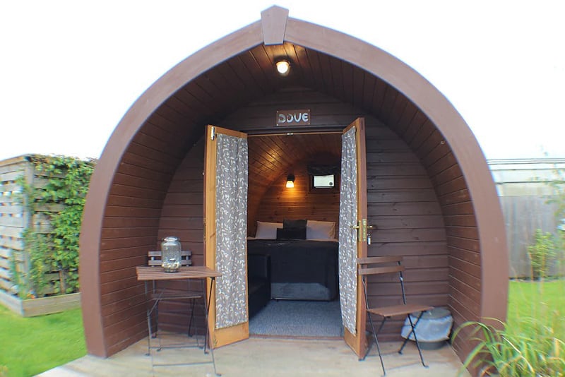 Yorkshire Glamping in Dog Pod at The Little Hide