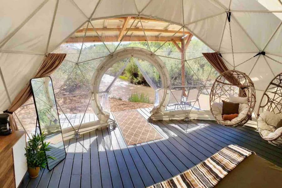 Glamping in Zion Dome Retreat