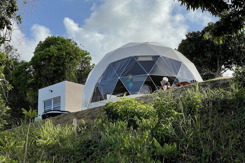 Puerto Rico Glamping Dome with a Spectacular View