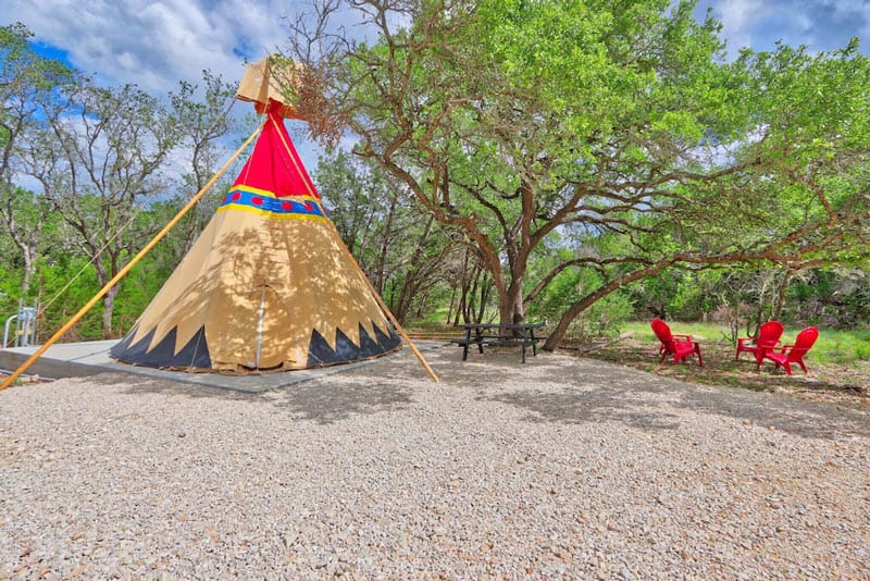 The Driftwood Tipi in Texas