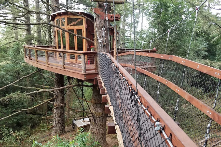 Eagle's Nest Treehouse Sonoma Glamping Farm Stay