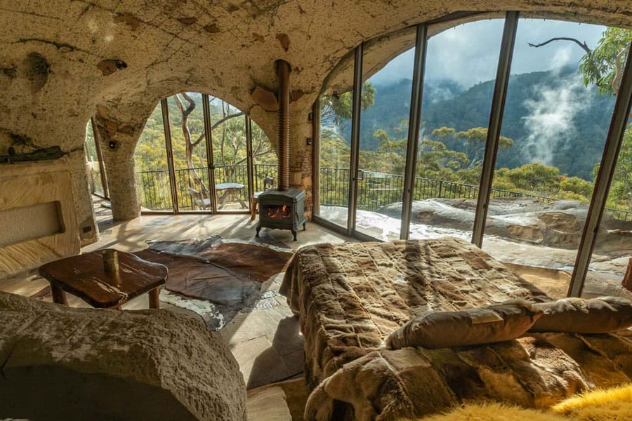The Enchanted Cave From Love Cabins with views for eco camping