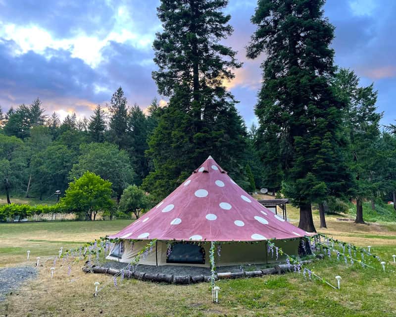 Fairytale Bell Tent Glamping in Oregon