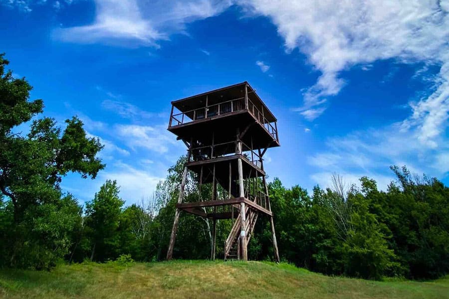 Upstate New York Glamping in Fire Lookout