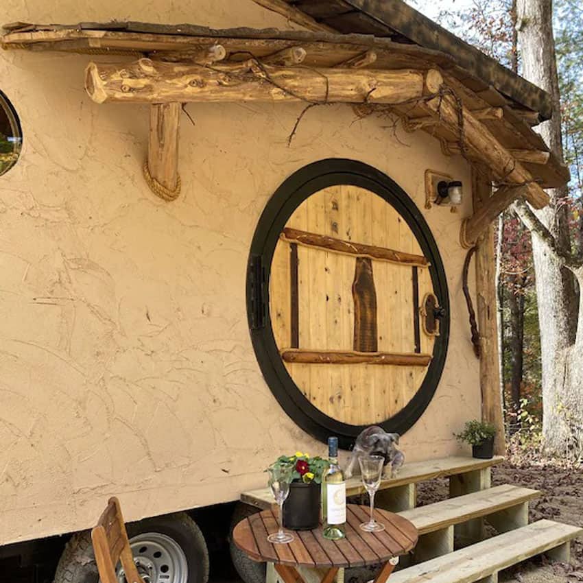 Hobbit Tiny Home Glamping in the Smoky Mountains