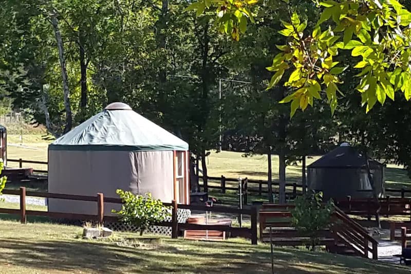 Yurt Glamping Virginia at Rock Tavern River Kamp