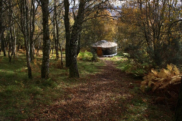 Juniper Yurt in Scotland