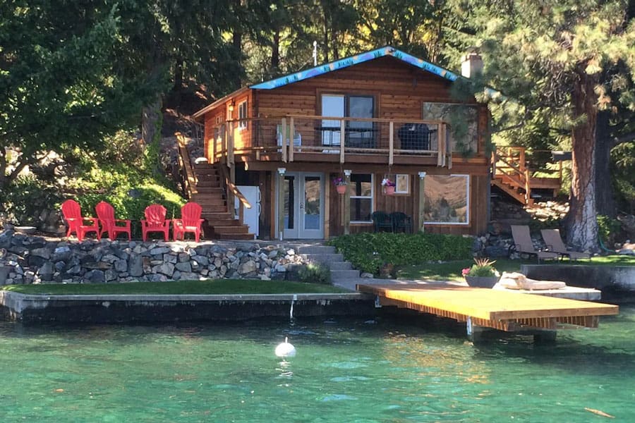 Waterfront Lake Chelan Cabin Rental  