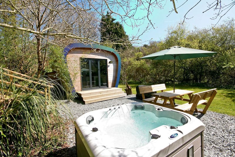 Luxury Devon Glamping Pod with Hot Tub 
