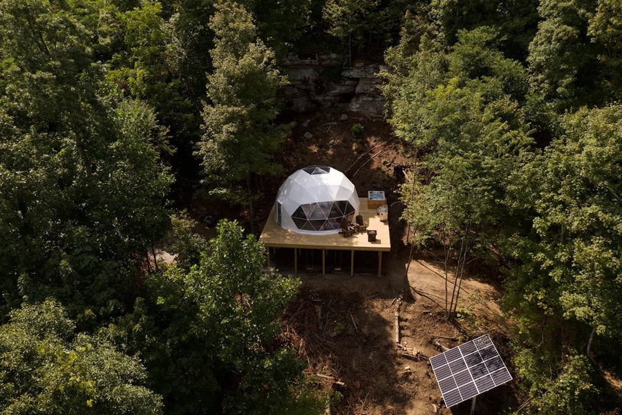 Luxury Glamping Geodesic Dome Tennessee