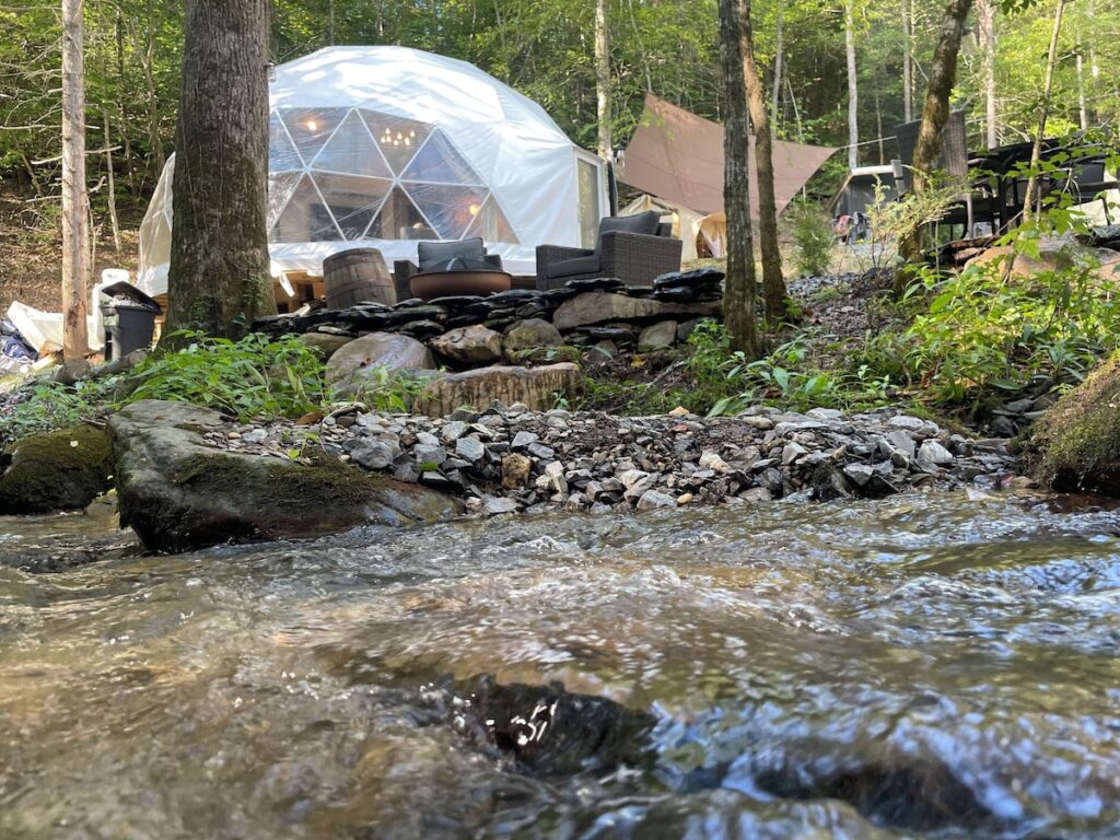 Moonshine Hollow Glamping Dome in Tennessee