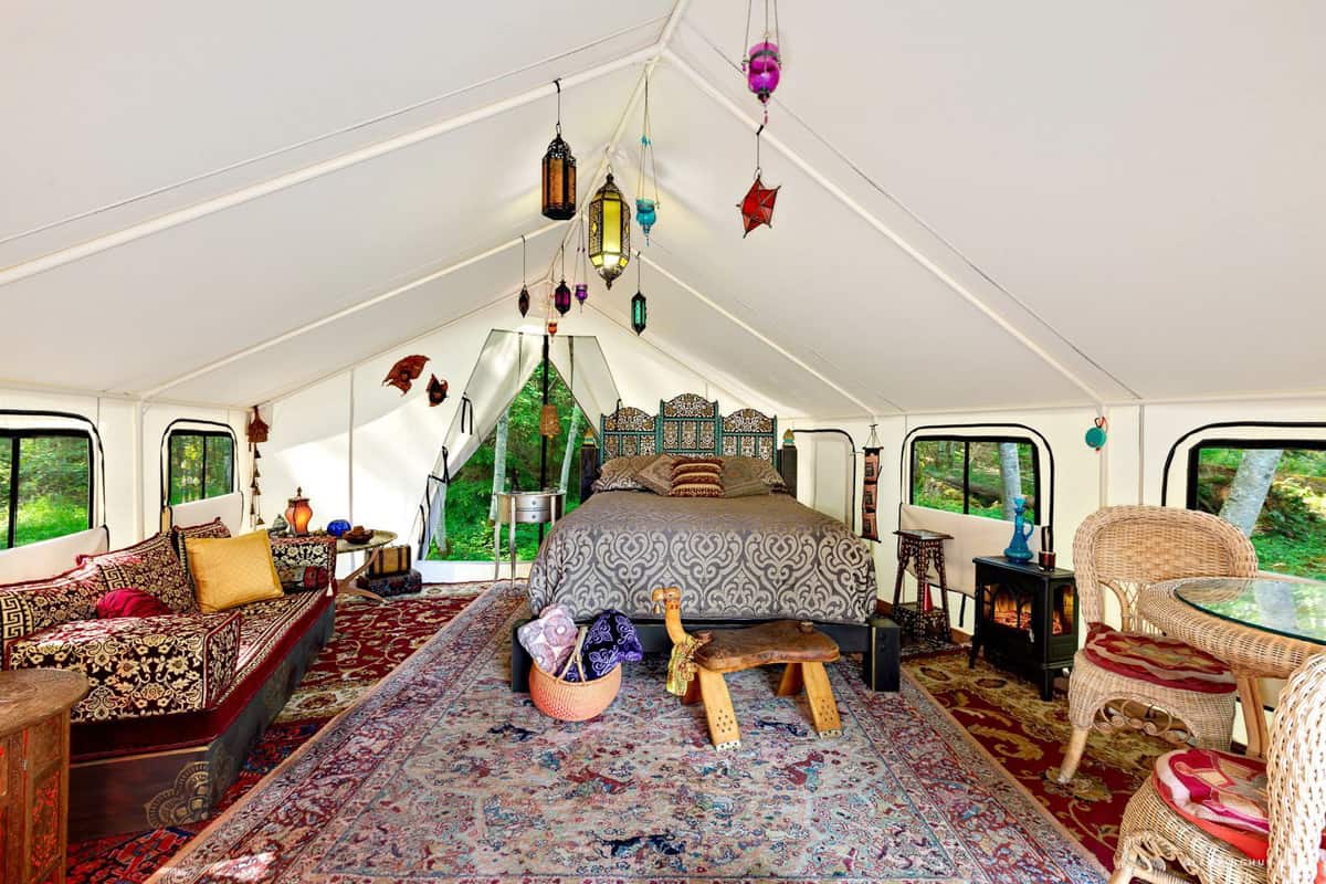 Moroccan Themed Glamping Tent