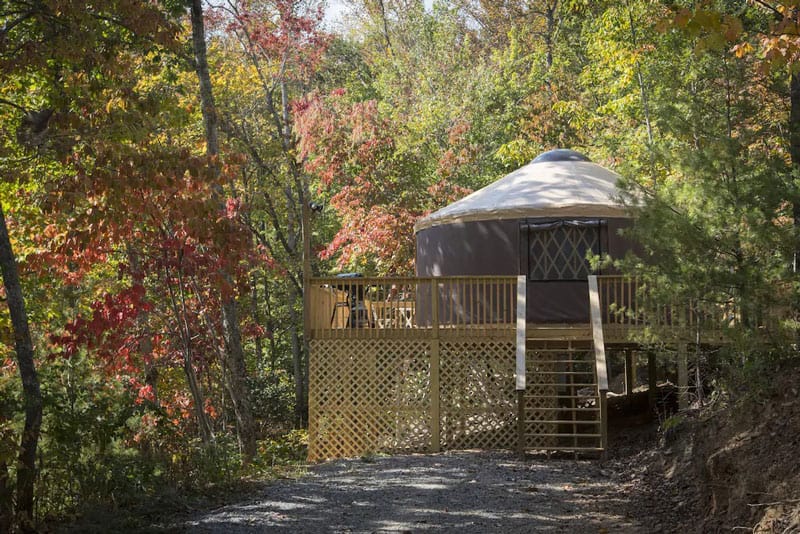 Namaste Yurt Glamping in North Carolina
