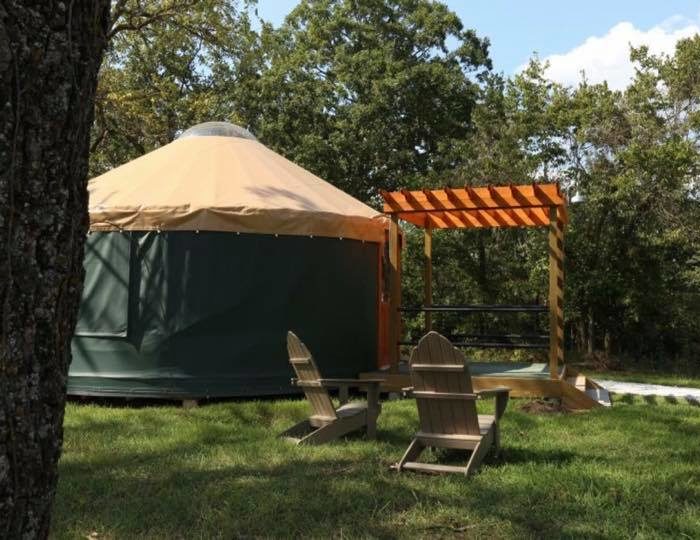 Yurts in Oklahoma at Natural Falls State Park