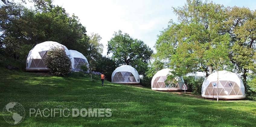Glamping domes for sale by pacific domes