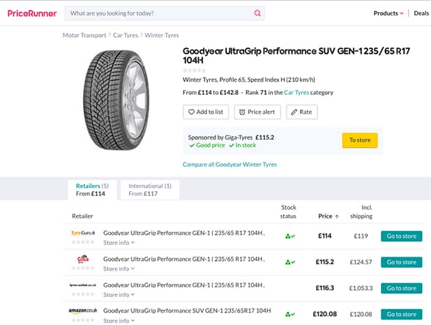 Price Comparison Engine
