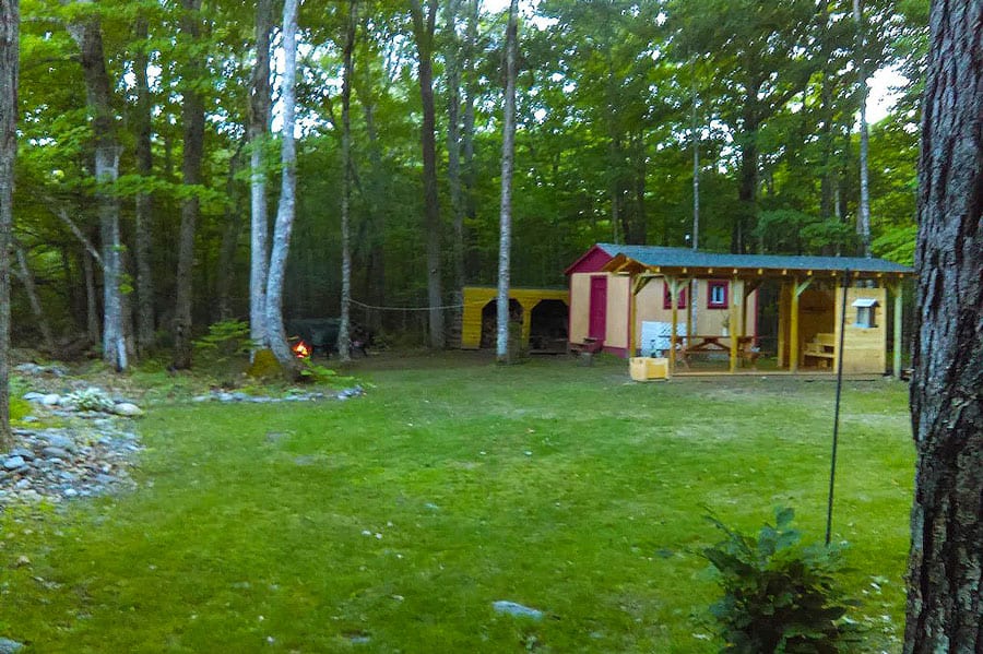 Private Lakeside Cabin in Maine and Campsite