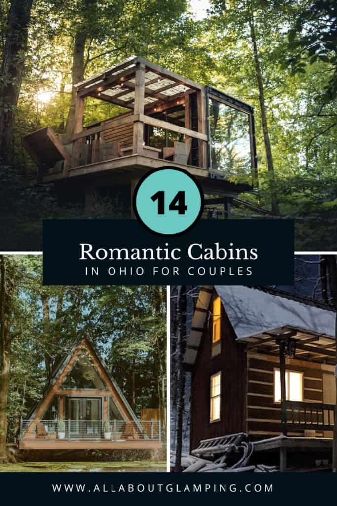 romantic cabins in Ohio Pinterest Pin