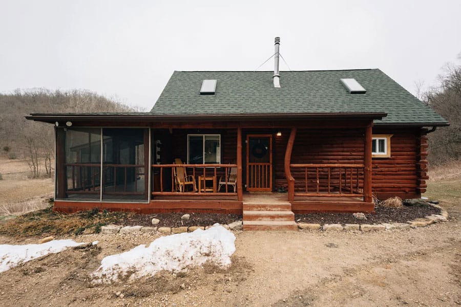 Rustic + Modern Wisconsin Log Cabin