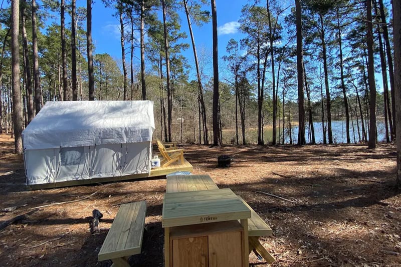 Glamping in Louisiana at South Toledo Bend State Park