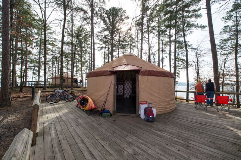 Yurts in Arkansas State Parks