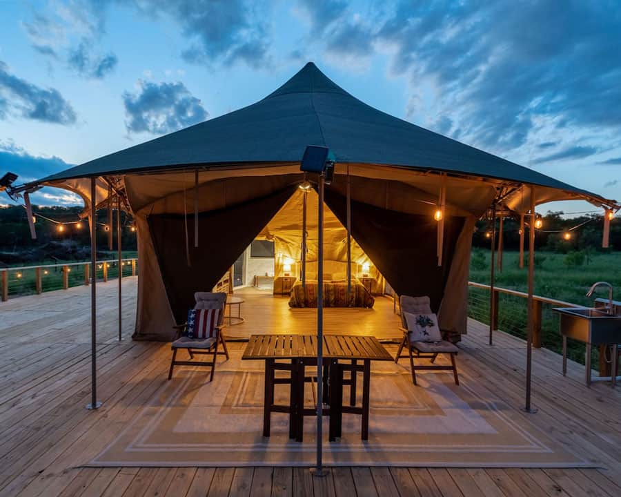 Stunning Safari Tent Glamping in Austin TX