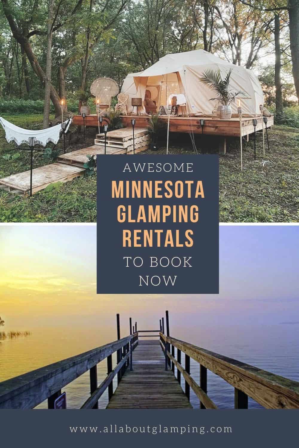 Minnesota Glamping is a great option when traveling in the Midwest. The land of a thousand lakes makes Glamping in Minnesota very popular!