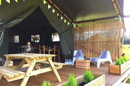 Wingfield Escapes Glamping in Norfolk inside tent