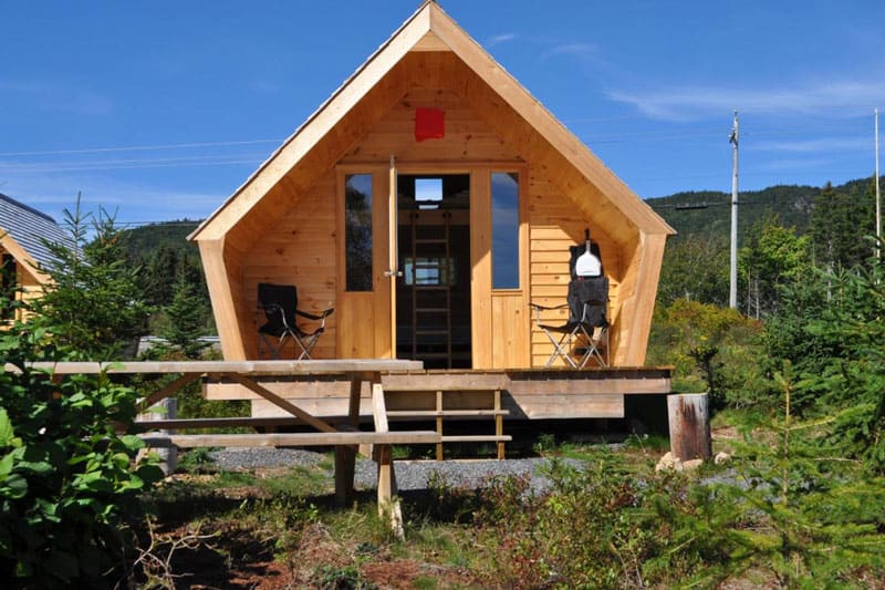 The ZzzzMoose Wooden Tent Glamping Cabin