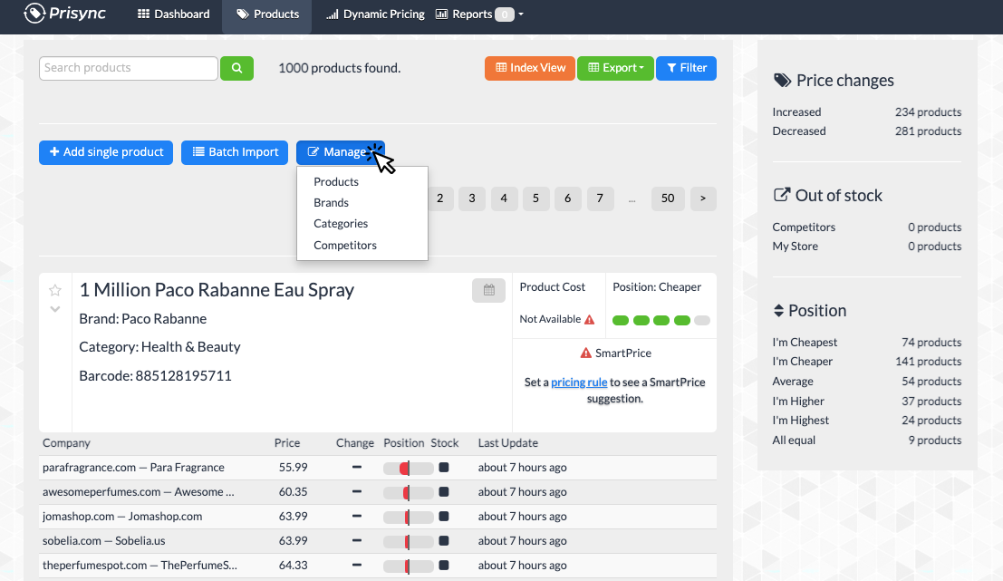 competitor price tracking software